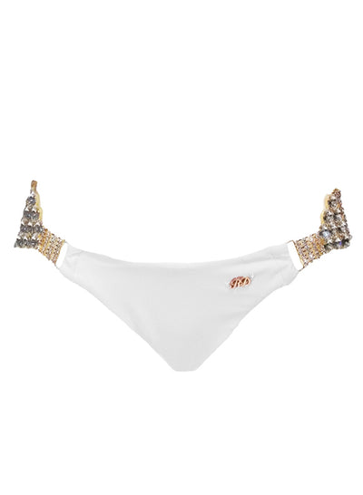 Gina Skimpy Bottom - White - Regina's Desire Swimwear