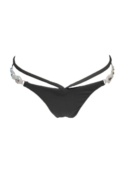 Shanel Tango Bottom - Black - Regina's Desire Swimwear