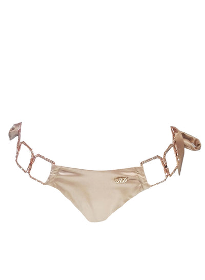 Tessa Tie Side Bottom - Gold - Regina's Desire Swimwear